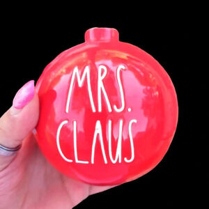 Rae Dunn Mrs. Claus Ornament